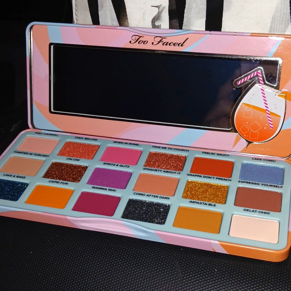 NIB Too Faced Italian Spritz 18 shade Eyeshadow Palette